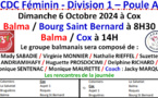CDC Féminin J1 à Cox 06/10/24