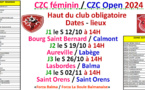 CZC Féminin et Open 2024