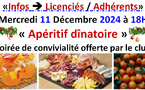 Apéritif dînatoire 11/12/24