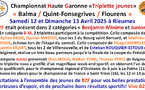 Championnats jeunes 2025 à Rieumes