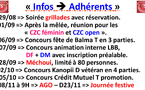 Infos => adhérents LBB