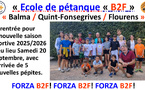 Ecole de pétanque B2F 2025 / 2026
