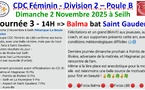 CDC féminin résultatsJ3 à Seilh