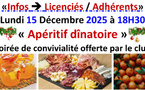 Apéritif dinatoire 15/12/25