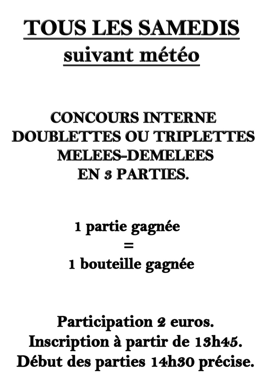 Concours d'hiver