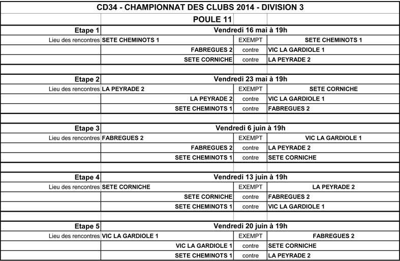 Championnat des clubs 2014