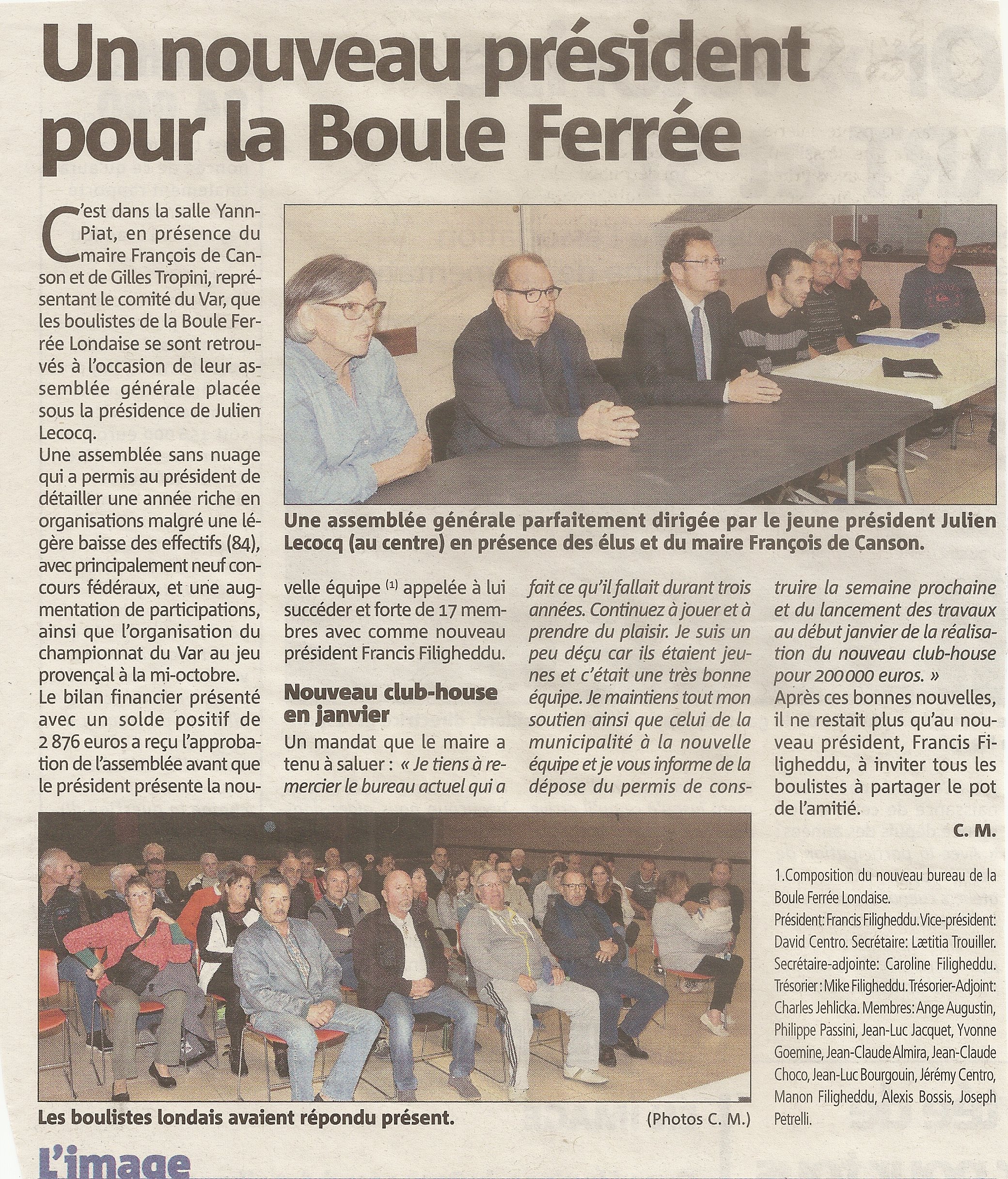 ASSEMBLEE GENERALE ASSEMBLEE GENERALE