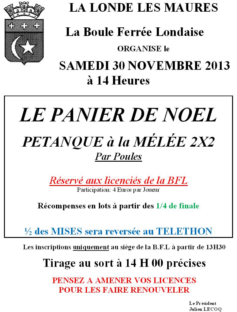 LE PANIER DE NOEL 2013