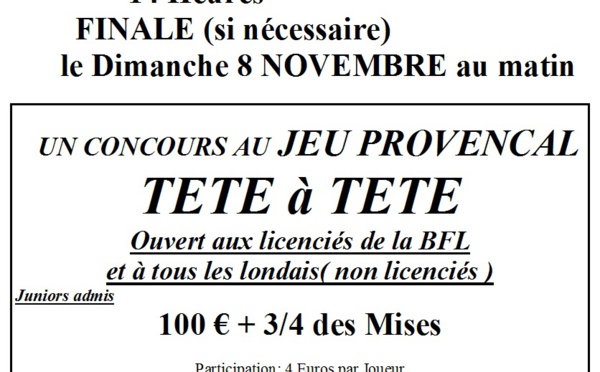 LES TETE à TETE DE LA BFL