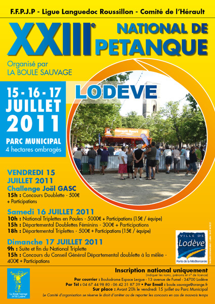 XXIIIème National de Lodève XXIIIème National de Lodève