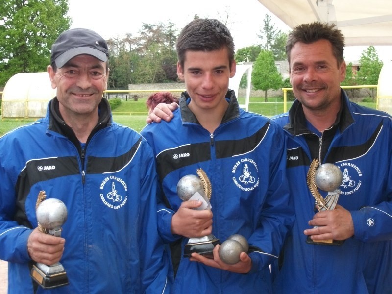 Vice-Champions Départementaux SENIOR: Luis, Victor et Eric