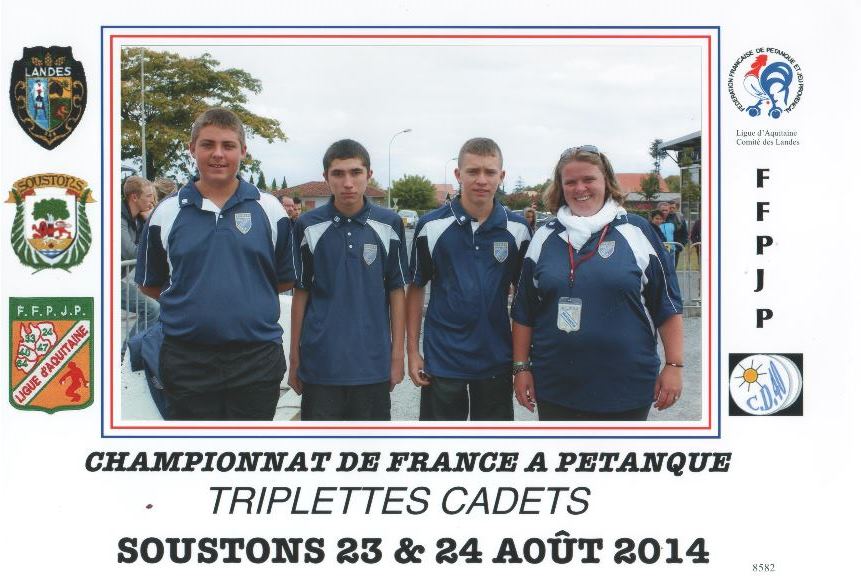 Championnat de France Jeunes à Soustons (Landes 40) Championnat de France Jeunes à Soustons (Landes 40)