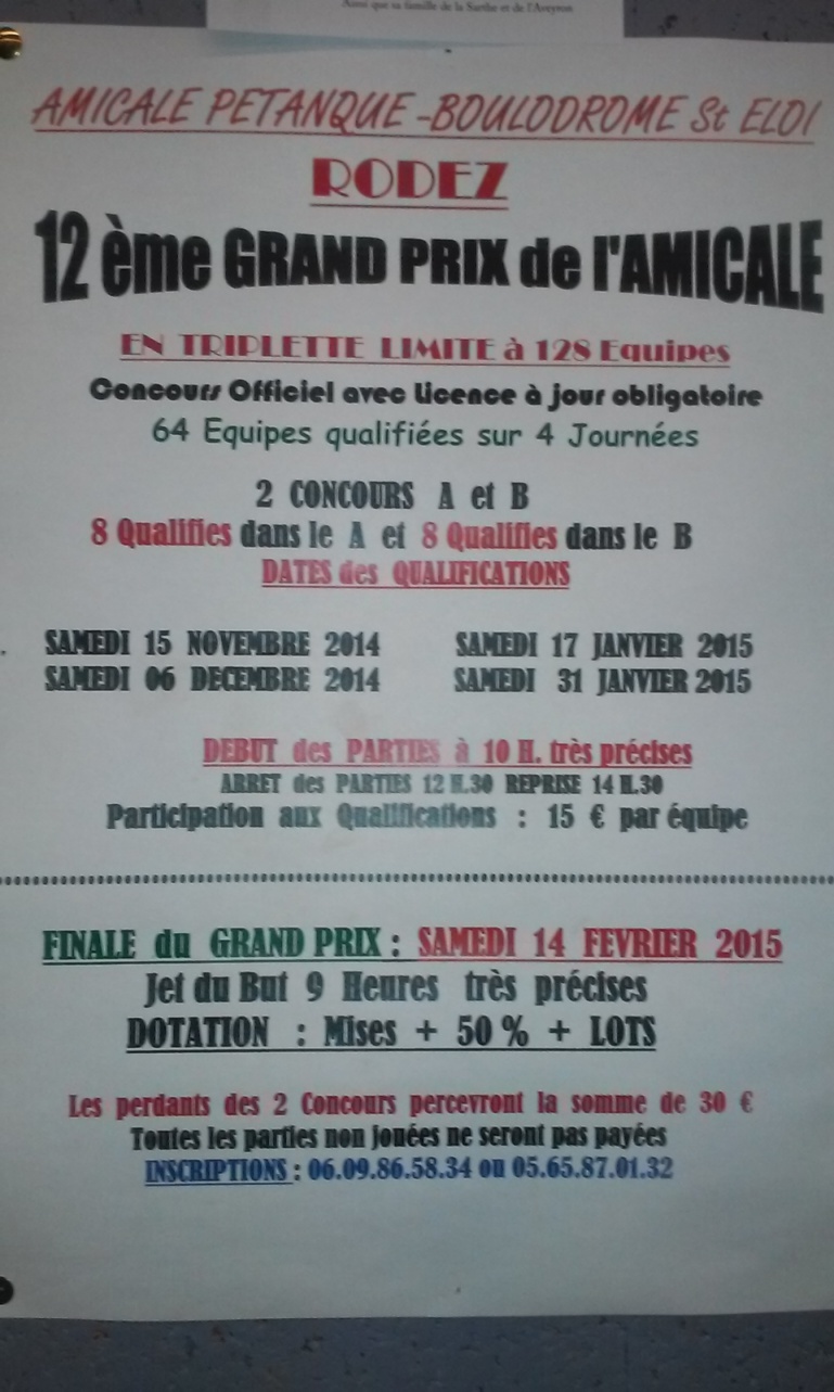 Grand Prix de l'Amicale de Rodez Grand Prix de l'Amicale de Rodez