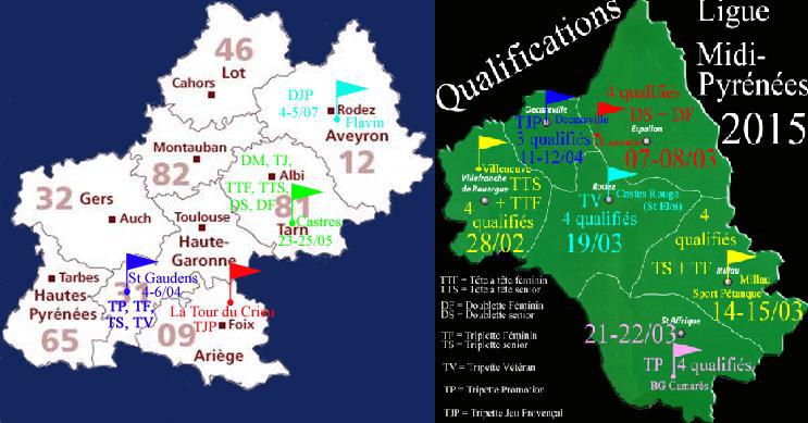 Qualifications pour le Championnats de Ligue Midi-Pyrénées 2015