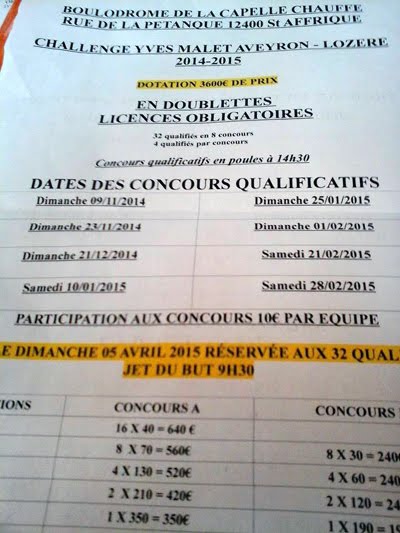 Challenge Yves Mallet - Aveyron Lozere - St Affrique