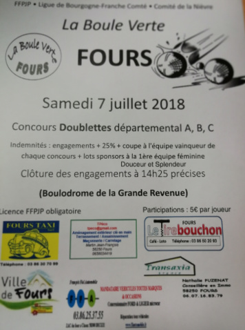 Concours du 7 juillet à Fours