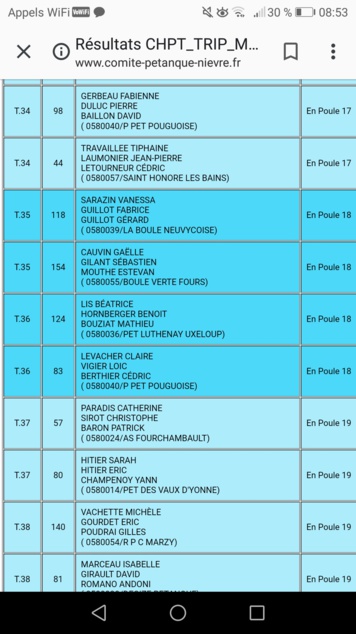 Poules triplettes mixtes La Boule Verte Poules triplettes mixtes La Boule Verte