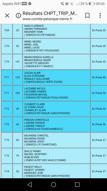 Poules triplettes mixtes La Boule Verte Poules triplettes mixtes La Boule Verte