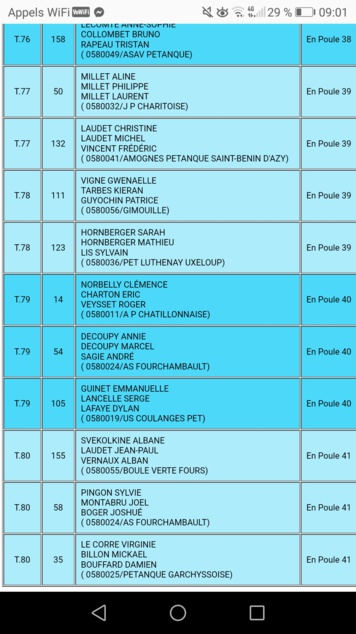 Poules triplettes mixtes La Boule Verte Poules triplettes mixtes La Boule Verte