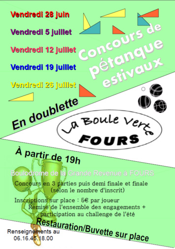 Concours estivaux 2019 Concours estivaux 2019