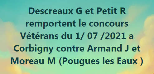 Concours vétérans à Corbigny