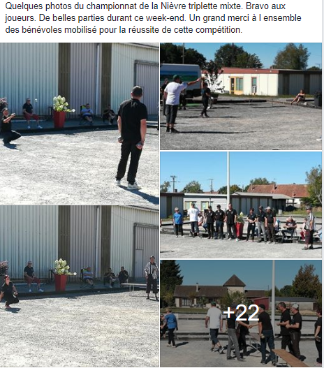 Championnat triplette mixte 2018