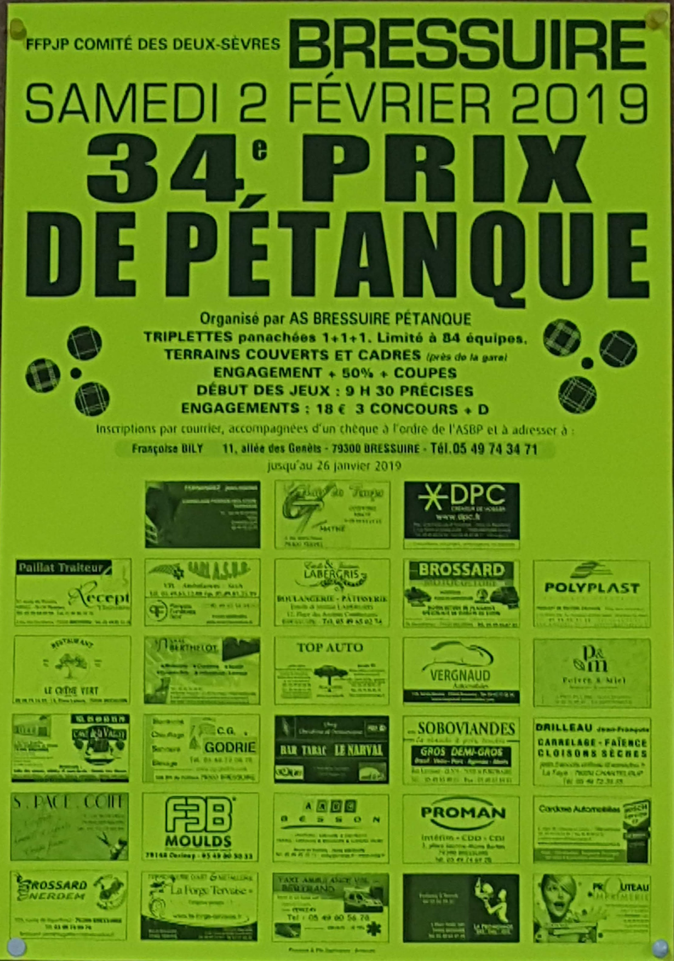 34ème Grand Prix de Pétanque