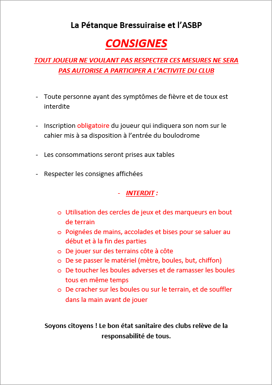 Réouverture du boulodrome
