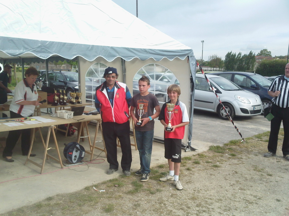 Maxence champion tête à tête minime à droite sur la photo Maxence champion tête à tête minime à droite sur la photo