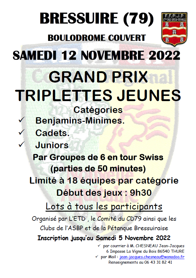 Concours Jeune du samedi 12 novembre