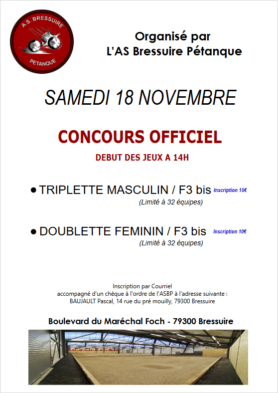 Concours officiel - 18 novembre