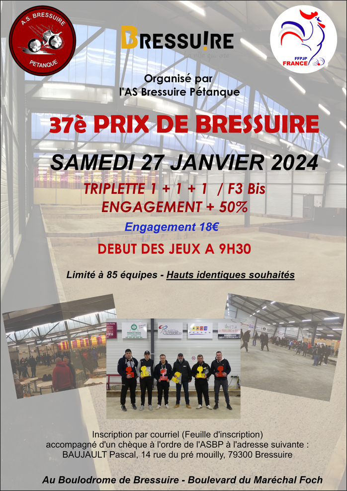 37ème Prix de la Ville de Bressuire 37ème Prix de la Ville de Bressuire