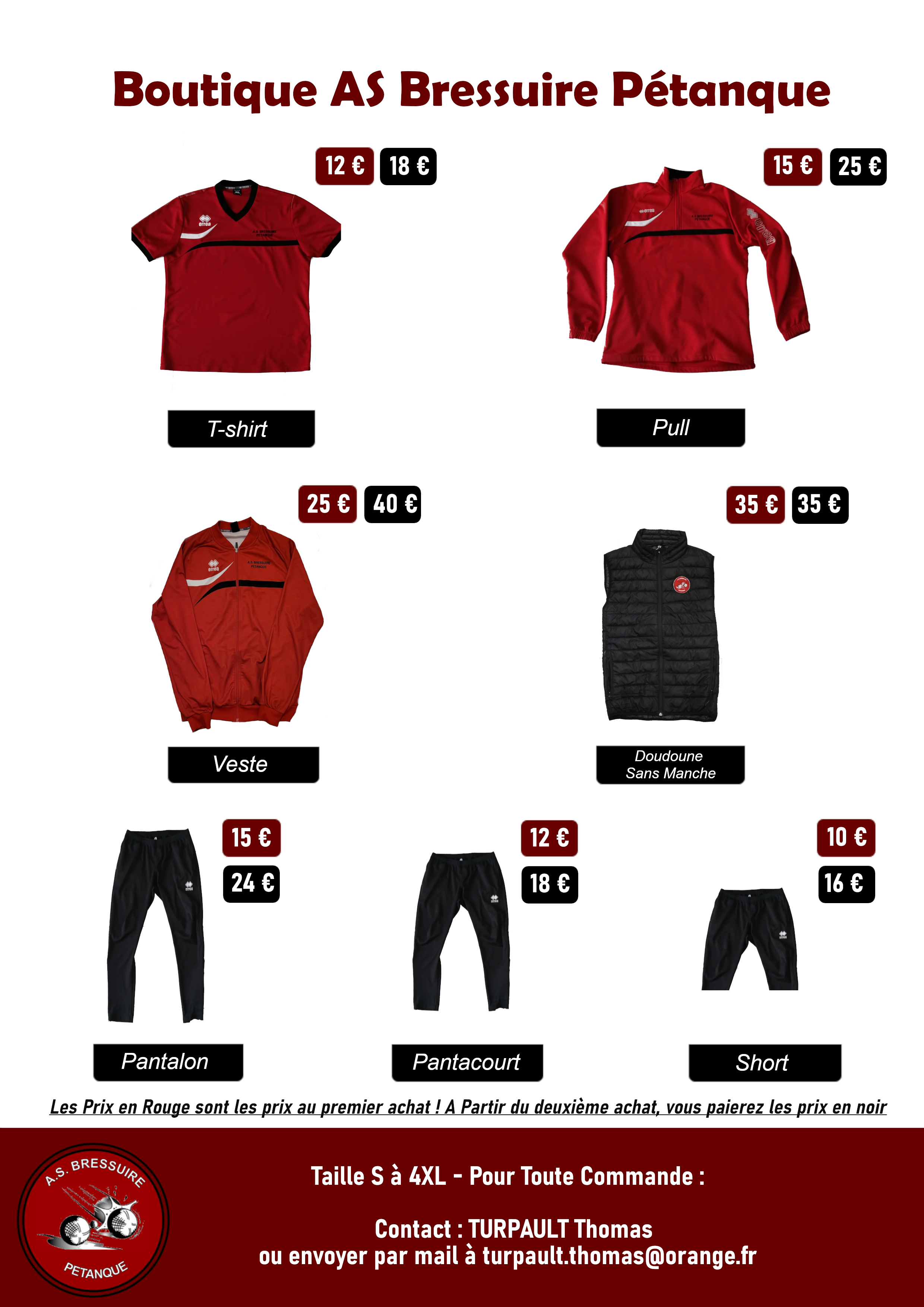 Boutique - Mise à Jour