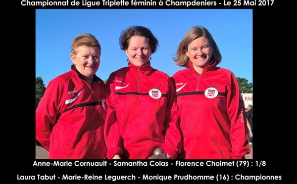 Résultats championnat de ligue triplette féminin