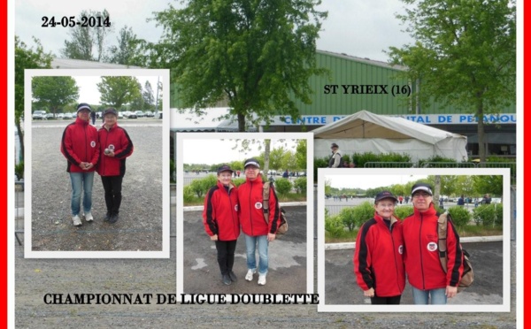 Résultat championnat de ligue doublette féminin