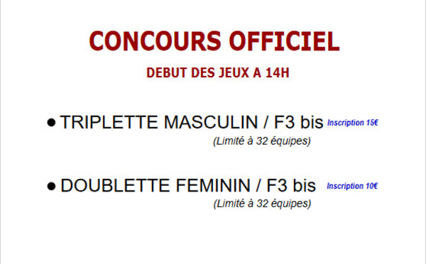 Concours officiel - 18 novembre
