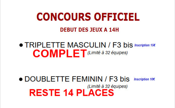 Concours officiel - 18 novembre