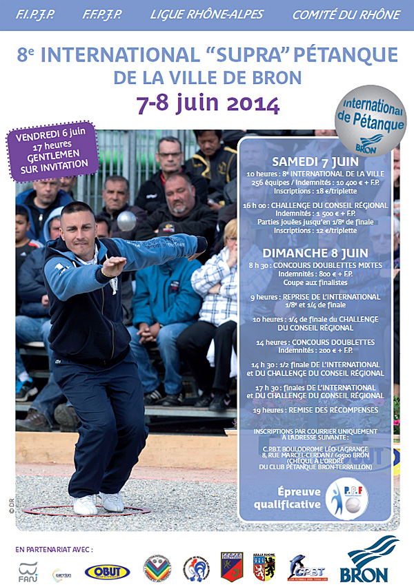 8ème International à pétanque de la Ville de BRON avec Webtélé !