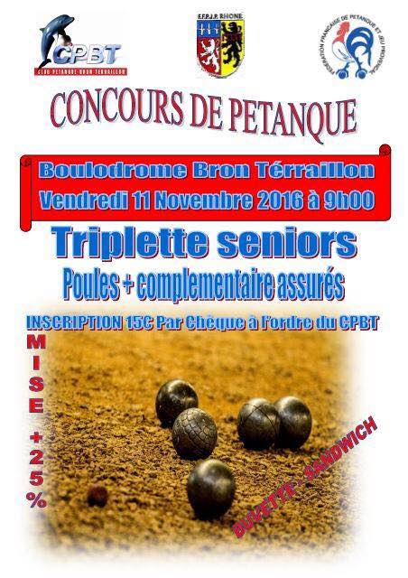 Concours de pétanque