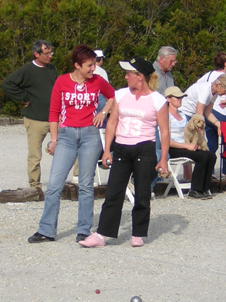 Championnat Gironde doublettes féminines au PORGE.