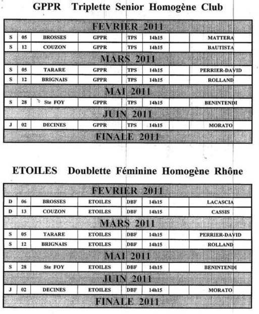 CALENDRIER GPPR ET ETOILES