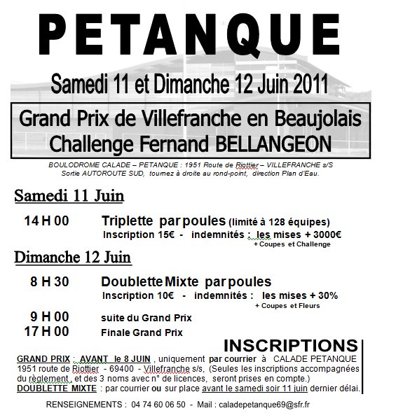 CHALLENGE FERNAND BELLANGEON CHALLENGE FERNAND BELLANGEON