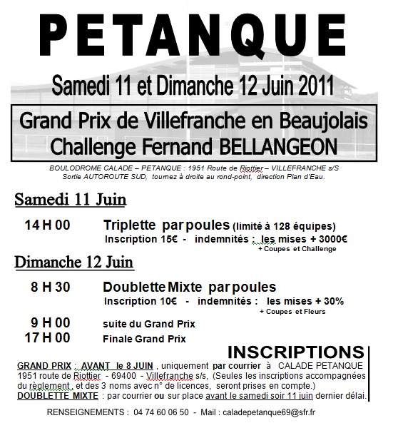 CHALLENGE FERNAND BELLANGEON CHALLENGE FERNAND BELLANGEON