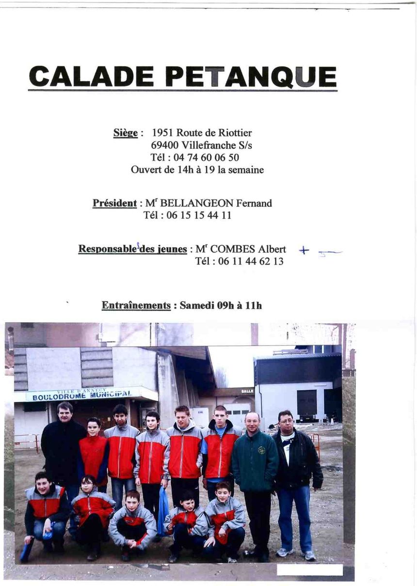 LA FORMATION DES JEUNES / PARTICIPANTS A ANNECY LA FORMATION DES JEUNES / PARTICIPANTS A ANNECY