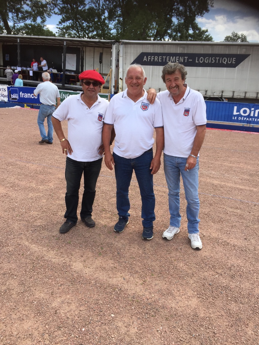 GARCIA Daniel - PERRIN Serge - MOYENIN Jean-Pierre perdus en 1/8 à ANDREZIEU