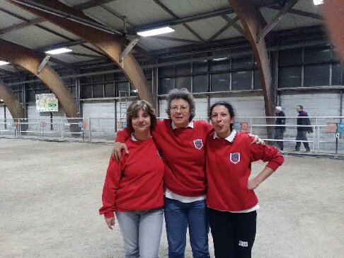 MOLLE Martine - LUNAY Audrey - BROCHOT Valérie qualifiées pour la finale