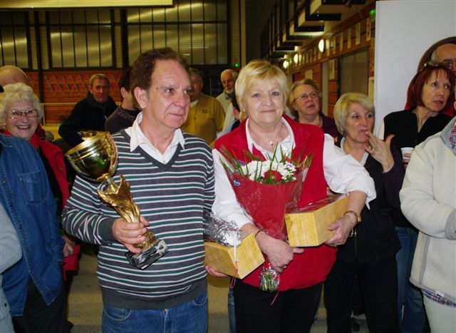 Le premier masculin NABET Hubert et la premiere féminine SERRE Nöelle Le premier masculin NABET Hubert et la premiere féminine SERRE Nöelle