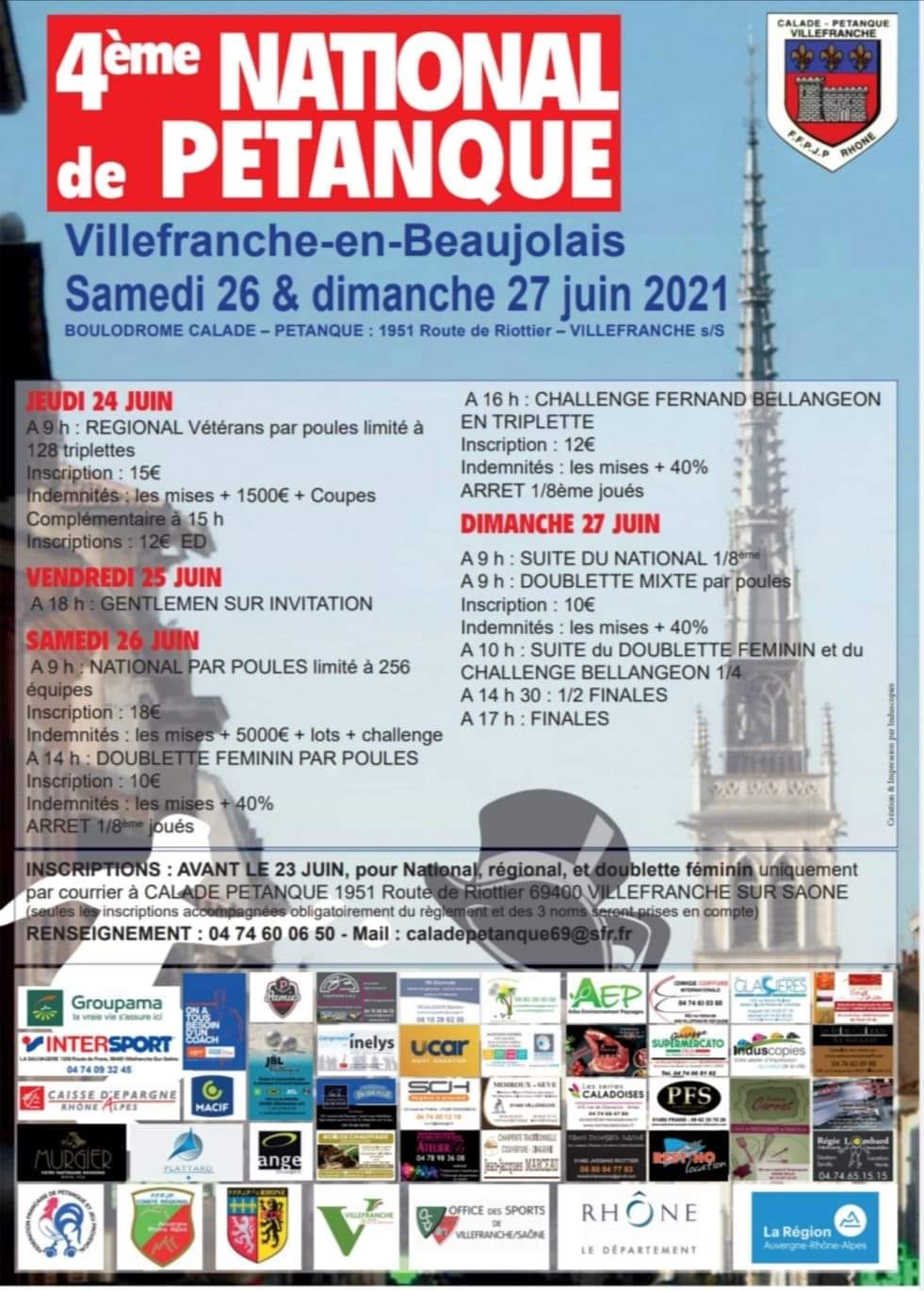 4 EME NATIONAL DE VILLEFRANCHE EN BEAUJOLAIS 4 EME NATIONAL DE VILLEFRANCHE EN BEAUJOLAIS