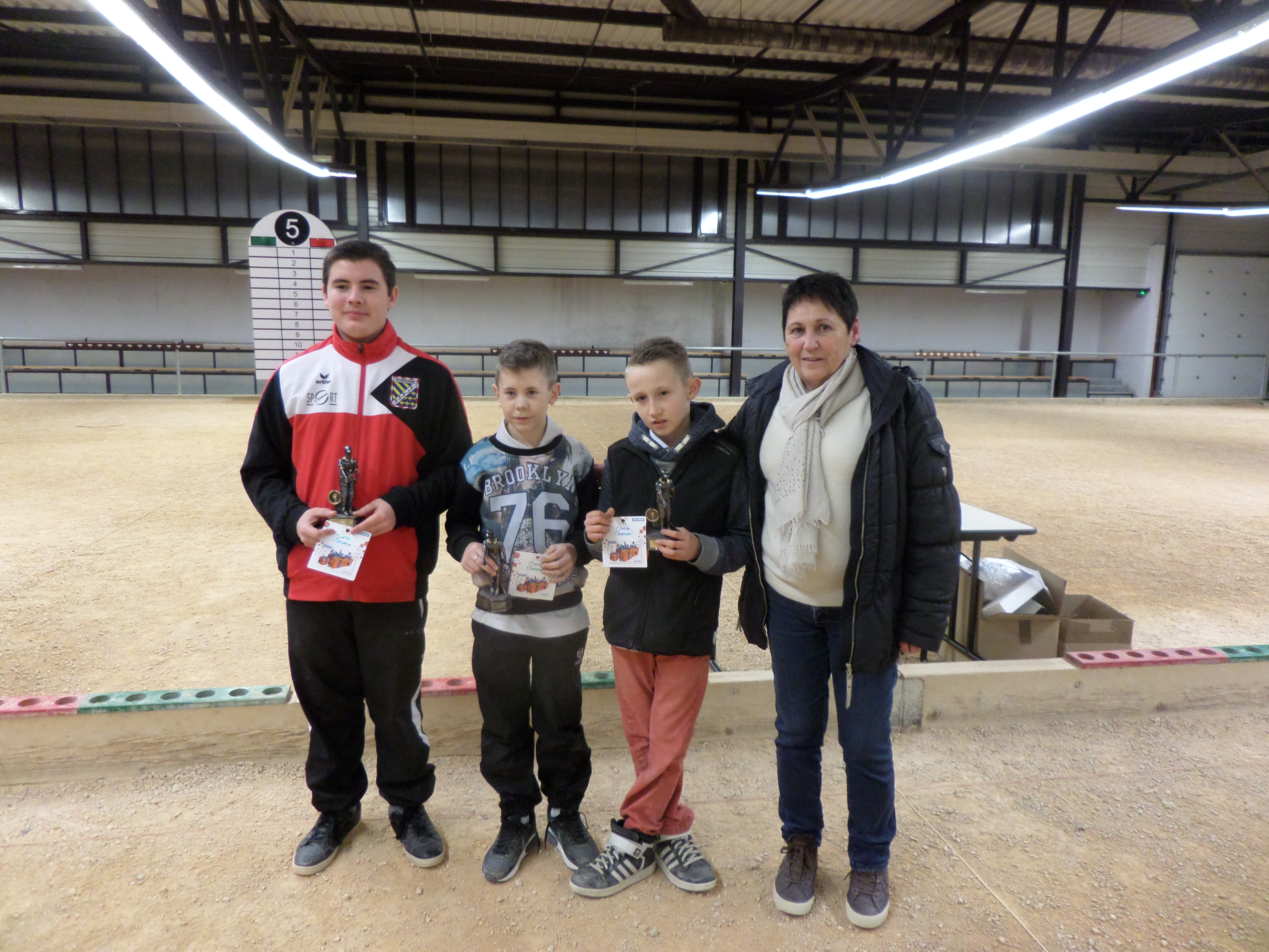 Les Finalistes CLAVERIE Romain- CRETE Karl - ZIMA Jérémy  de MARSANNAY (côte d'or)