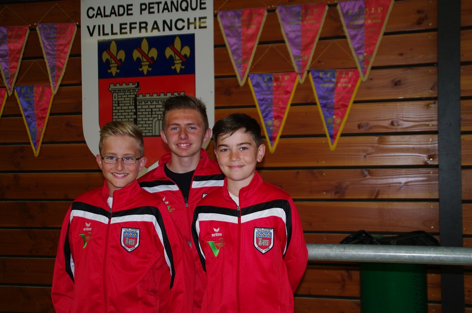 Nos cadets qui vont représenté CALADE aux FRANCE à NEVERS